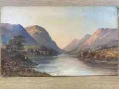 Aberthin by W. Richards, oil on canvas, sold Mar 2021
