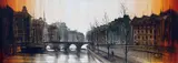 Au bord de la Seine by Ronald N. Folland, oil on board, sold Mar 2021