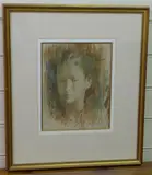Head study by Bernard Fleetwood-Walker, watercolour, sold Mar 2021