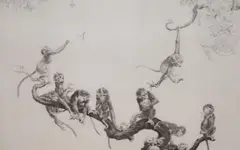 The Dansant by Leonard Robert Brightwell, etching, sold Mar 2021
