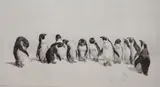 Gentlemen of the Jury by Leonard Robert Brightwell, etching, sold Mar 2021