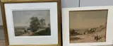 Figure on the South Downs by William Hyams, watercolour, sold Mar 2021
