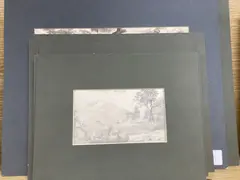 Eleven unframed by William Henry Bartlett, pencil, sold Mar 2021