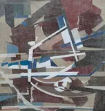 Badlands by Michael Ginsberg, acrylic, sold Mar 2021