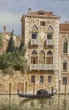 Desdemona's Palace, Venice, 1905, 25 x 16cm by Laurenzio Laurenzi, watercolour, sold Mar 2021