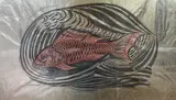 Gold Fish by Enid Marx, linocut, sold Mar 2021