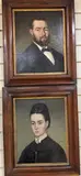 Portrait of a husband wife by Émile Boivin, 1875, oil, sold Feb 2021