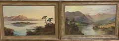 Aberfeldy and Loch Lomond by W. Richards, oil, sold Feb 2021
