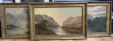 Aberfeldy, Glen Shiel and Untitled by W. Richards, oil, sold Feb 2021