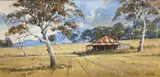 On The Stubble by William O'Shea, acrylic on card, sold Feb 2021
