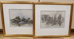 Brew Up by Cyril Mount, pencil, offered Jan 2021