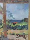 Untitled by Peter Spens, 1996, oil on board, sold Jan 2021