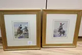 Hussars on horseback by George Clark, watercolor, sold Jan 2021