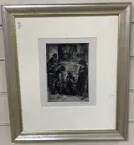 Bandits Cave 1920 (Morse 195) by John Sloan, etching, sold Jan 2021