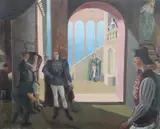 Untitled by James Cleaver, oil on canvas, offered Dec 2020