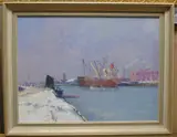 Untitled by Geoffrey Chatten, 1992, oil on board, sold Dec 2020