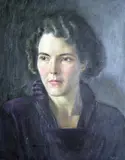 Portrait of Mrs Irene Horner by Dulcie Lambrick, oil on canvas, sold Dec 2020