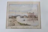 Peckham Bridge on the Surrey canal 1828 by Thomas Lindsay, watercolour, sold Dec 2020