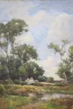 Geese in a landscape, 47 x 32cm by W. H. Wilkinson, watercolour, sold Dec 2020
