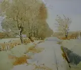WatercolourBeggars Road by Alastair A. K. Dallas, 1942, watercolour, offered Dec 2020