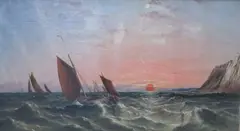 Untitled by Arthur Joseph Meadows, 1872, oil on canvas, sold Dec 2020