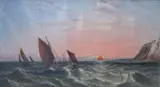 Untitled by Arthur Joseph Meadows, 1872, oil on canvas, sold Dec 2020