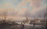 Untitled by Jan Jacob Spohler, oil on wood, sold Dec 2020