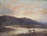 Nr Sligiehan, Isle of Skye' initialled and dated 1873 8.75 x 11.5in by Alfred Walter Williams, 1873, oil on canvas, sold Dec 2020