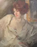 Untitled by Albert de Belleroche, oil on canvas, sold Dec 2020