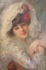 Untitled by Albert de Belleroche, oil on canvas, sold Dec 2020