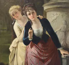Untitled by William Oliver, oil on board, sold Dec 2020