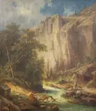 Untitled by Georg Geyer, oil on canvas, sold Dec 2020