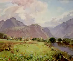 Stream along the Hills by David Murray, 1916, oil on board, sold Dec 2020