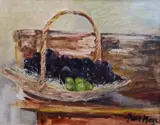 Grapes' signed and dated 1948 verso 12.75 x 16in by Paul Maze, 1948, oil on canvas, sold Dec 2020