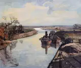 Untitled by Rowland Hilder, oil on board, sold Dec 2020
