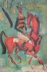 Untitled by Jean Paul, oil on board, sold Dec 2020