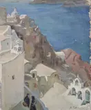 5 x 14.5in by André Chochon, oil on canvas, sold Dec 2020