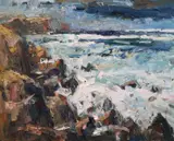 After the Storm by Gareth Parry, oil on canvas, sold Dec 2020