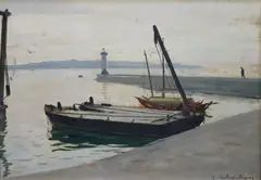 5in by André Chochon, oil on wood, sold Dec 2020