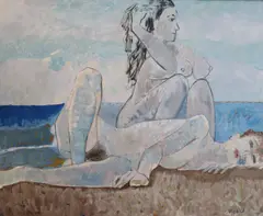 Untitled by Antonio Guijarro, oil on canvas, sold Dec 2020