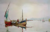 Near Nicesigned17 by Cecil Rochfort D'Oyly-John, oil on canvas, sold Dec 2020