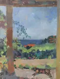 Untitled by Peter Spens, 1996, oil on board, sold Dec 2020