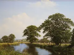 Untitled by Edward Hersey, oil on canvas, sold Dec 2020