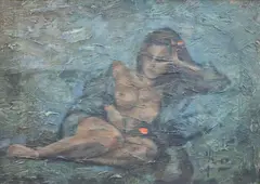 Untitled by Jonathan Yeo, oil on canvas, sold Dec 2020