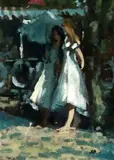 Untitled by Sherree Valentine-Daines, oil on card, sold Dec 2020