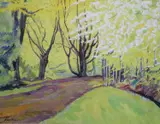 Summer, Epping Forest' signed 17 x 22in by Jacob Epstein, gouache, sold Dec 2020