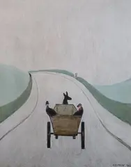 Limited edition printThe Cart published by Adam Collection by L. S. Lowry, print, sold Dec 2020