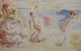 5 x 24.25in by Duncan Grant, watercolour on paper, sold Dec 2020