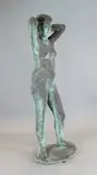 Bronzed resinStanding female nudesignedheight 5ft by Karin Jonzen, sculpture, sold Dec 2020