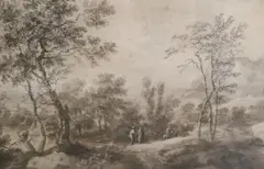 Monochrome by Antoine Visentini, watercolour, sold Dec 2020